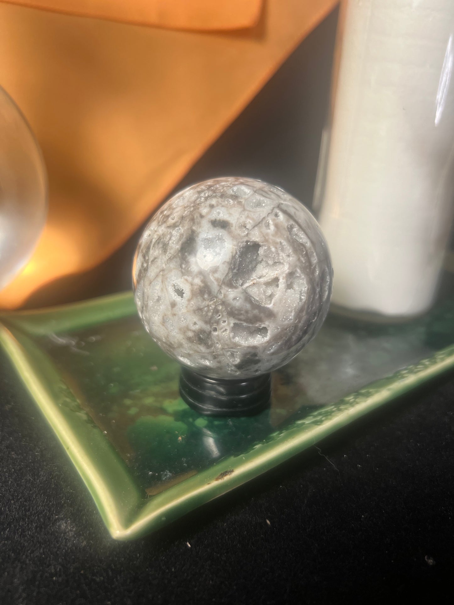 Druzy Quartz Sphere A