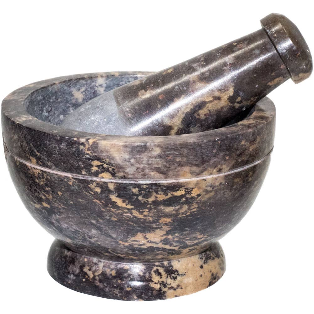 Soapstone Mortar & Pestle Natural (Each)