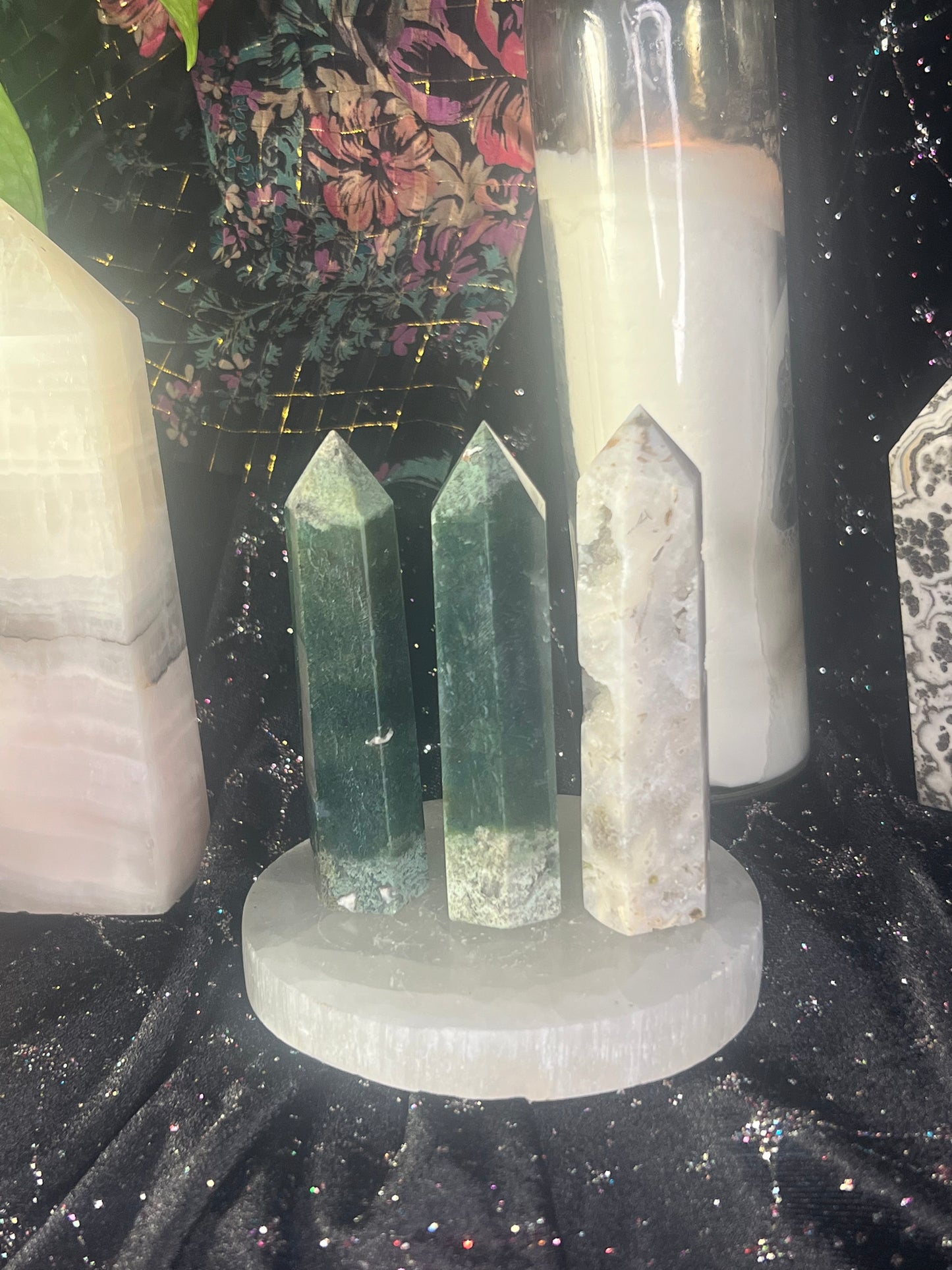 Moss Agate Towers