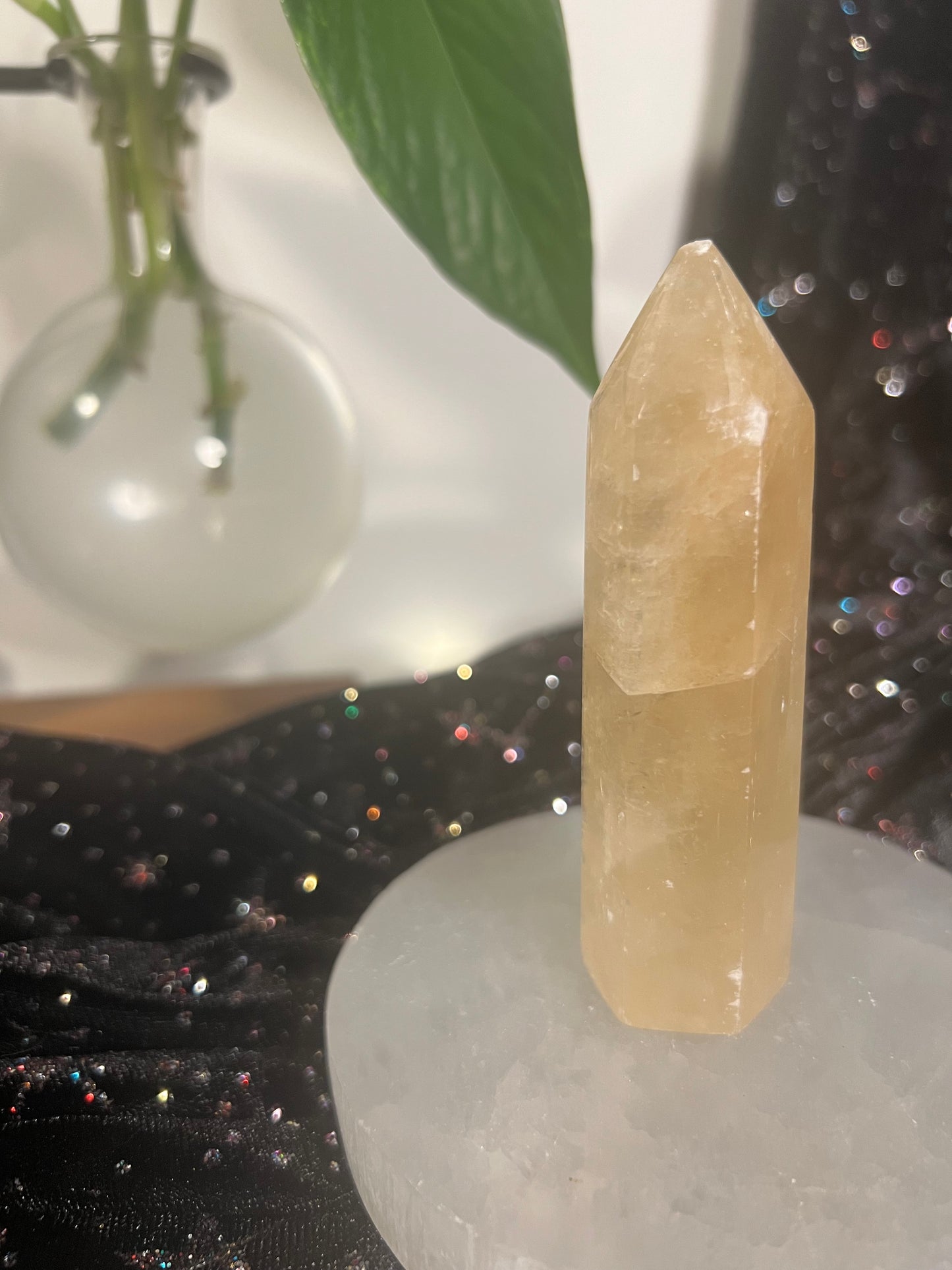 Honey Calcite Tower