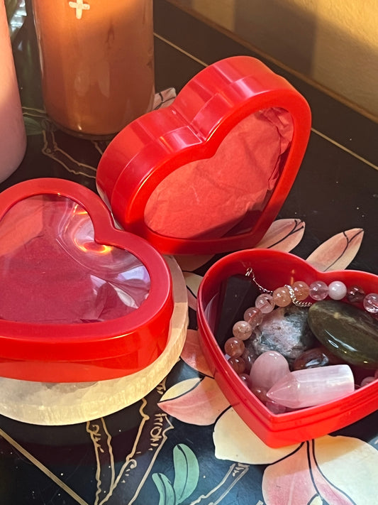 Valentines Day Crystal Mystery Box - Crystal Candy Box, Crystal Gift Box