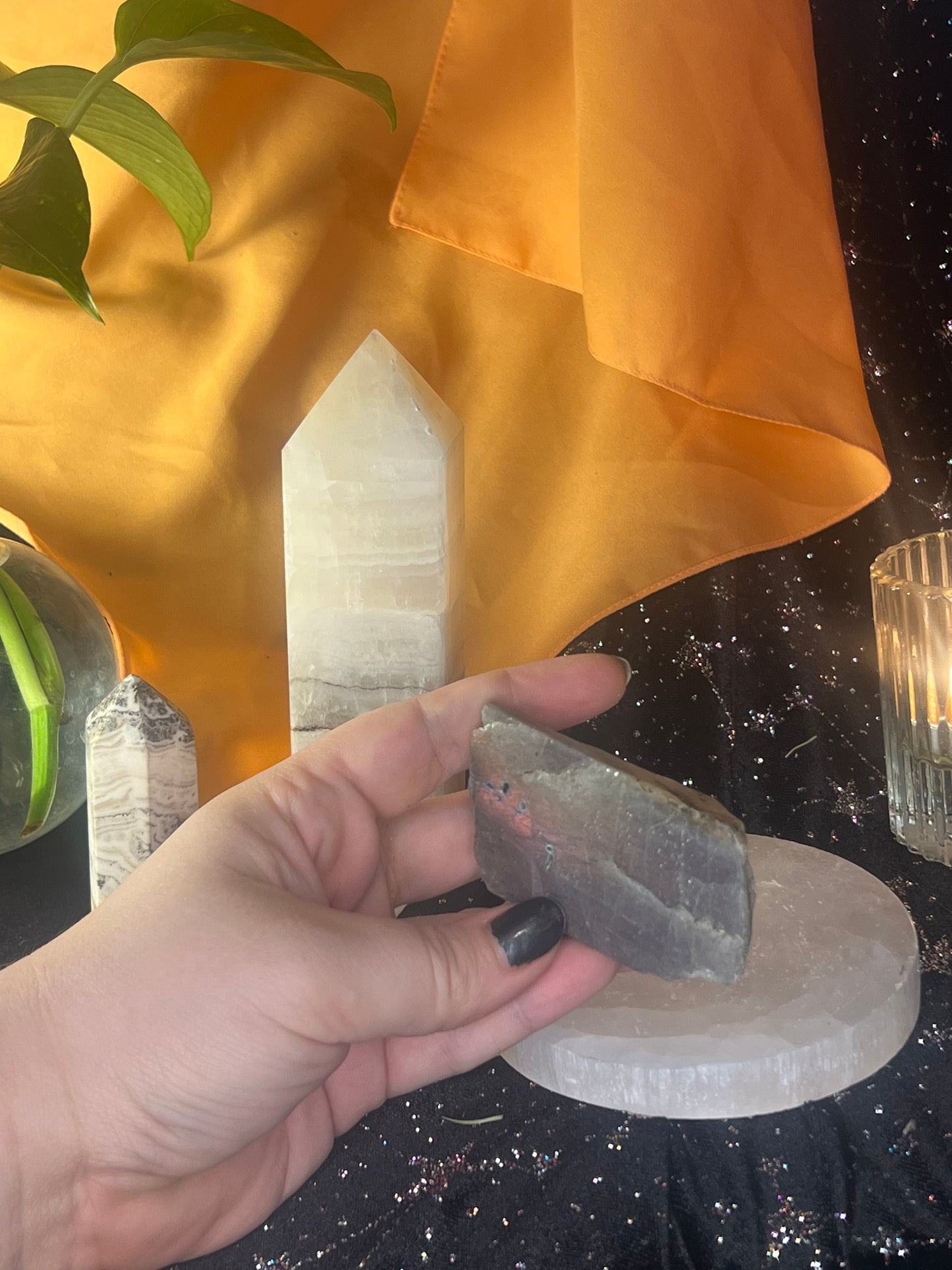 Pink Labradorite Slab