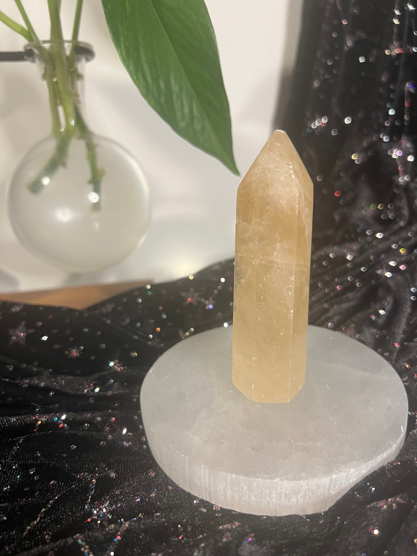 Honey Calcite Tower