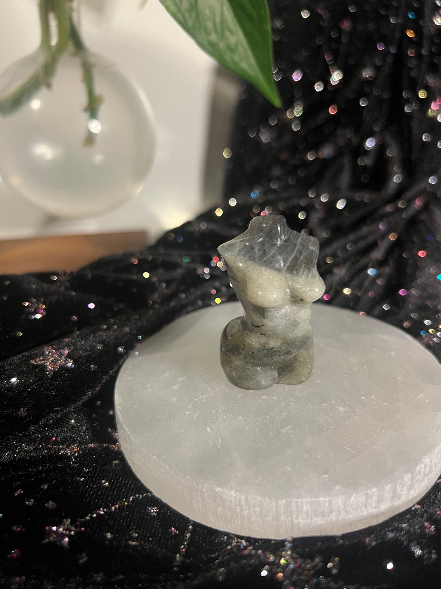 Labradorite Goddess Figure