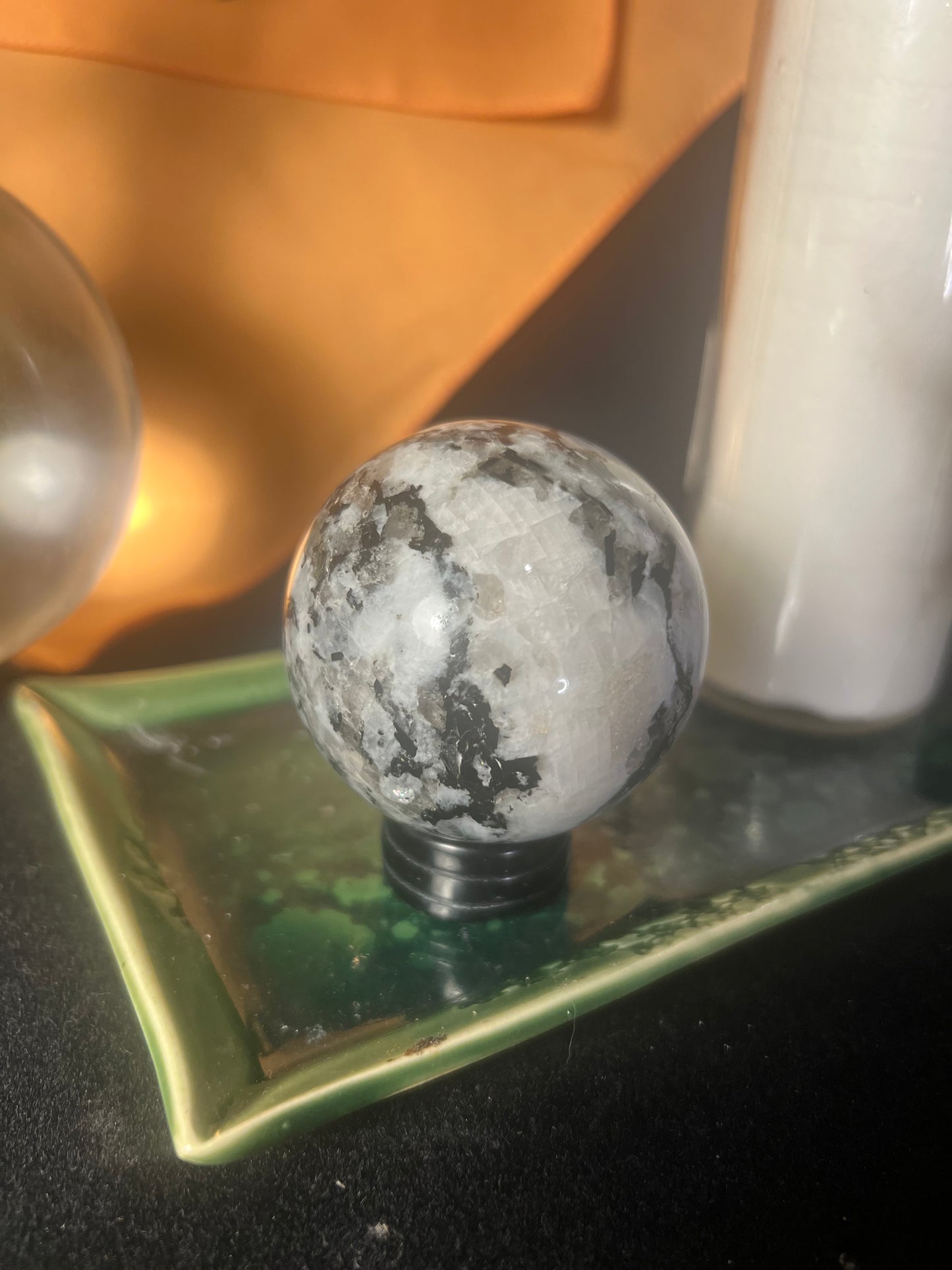 Rainbow Moonstone Sphere B
